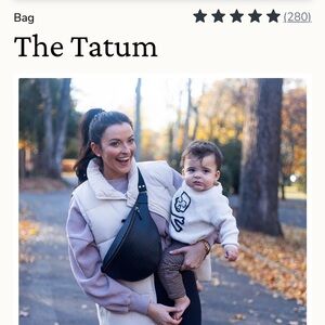 Sold Out! Tia Booth Mock x Andar Tatum Crossbody Bum Bag in Jet Woven Black